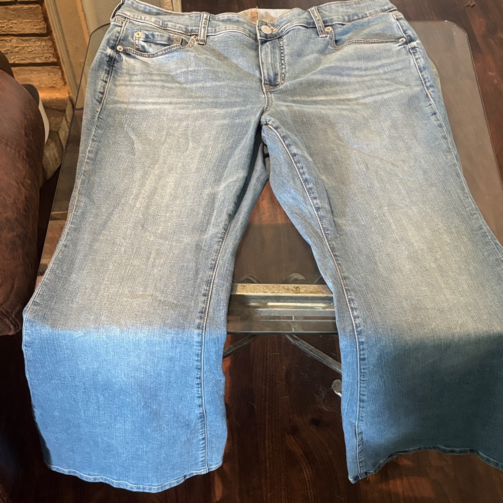 Torrid Medium Blue Wide Leg Jeans